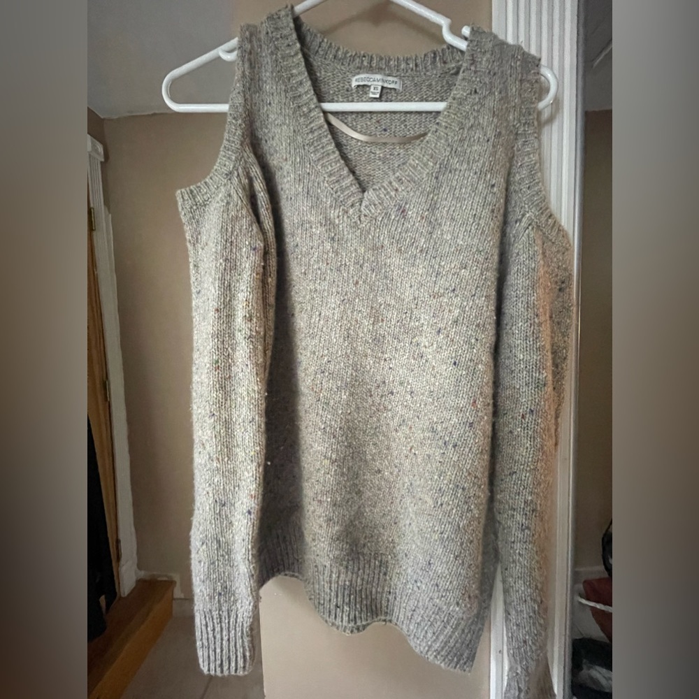 Rebecca minkoff cold shoulder sweater XS